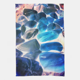 Snäcka av ostron, färg övergick till grått kökshandduk