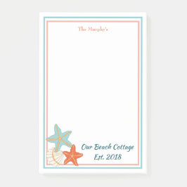 Snäcka av stärkelse och hav post-it block