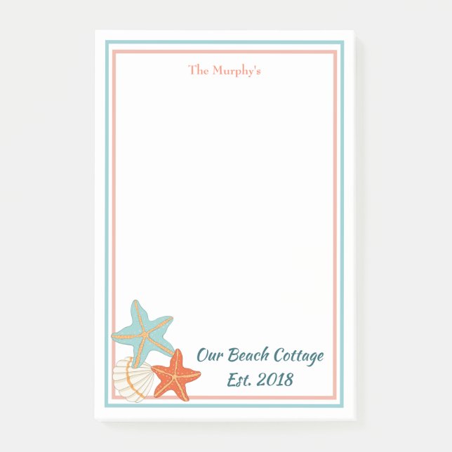 Snäcka av stärkelse och hav post-it block (Framsida)