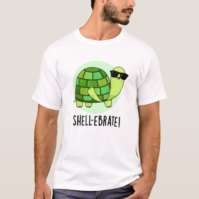 Snäcka-ebrate Funny Tortoise Animal Pun T Shirt (Framsida)