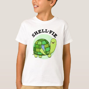 Snäcka-fie Funny Tortoise Selfie Pun T Shirt