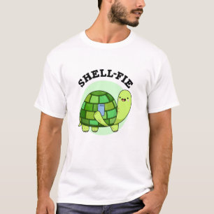Snäcka-fie Funny Tortoise Selfie Pun T Shirt