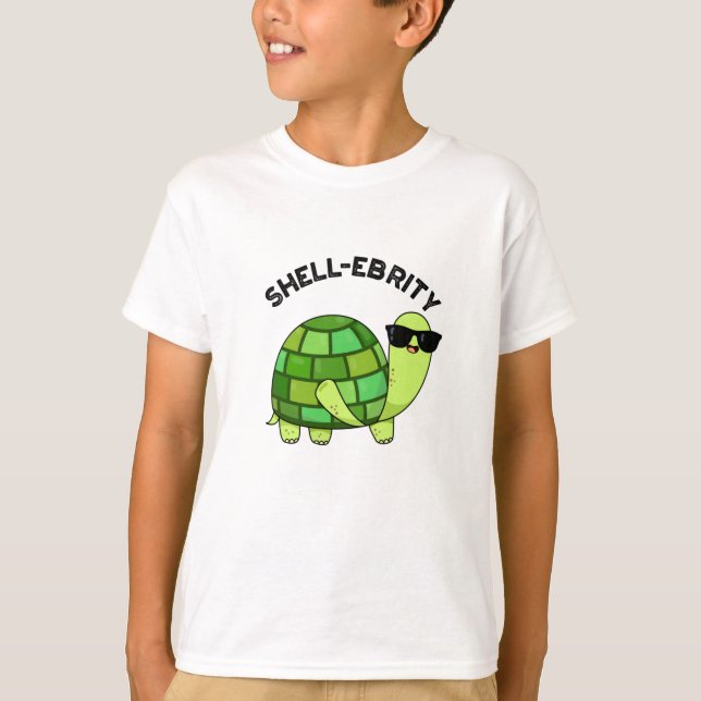 Snäcka-firity Funny Celebrity Tortoise Pun T Shirt (Framsida)
