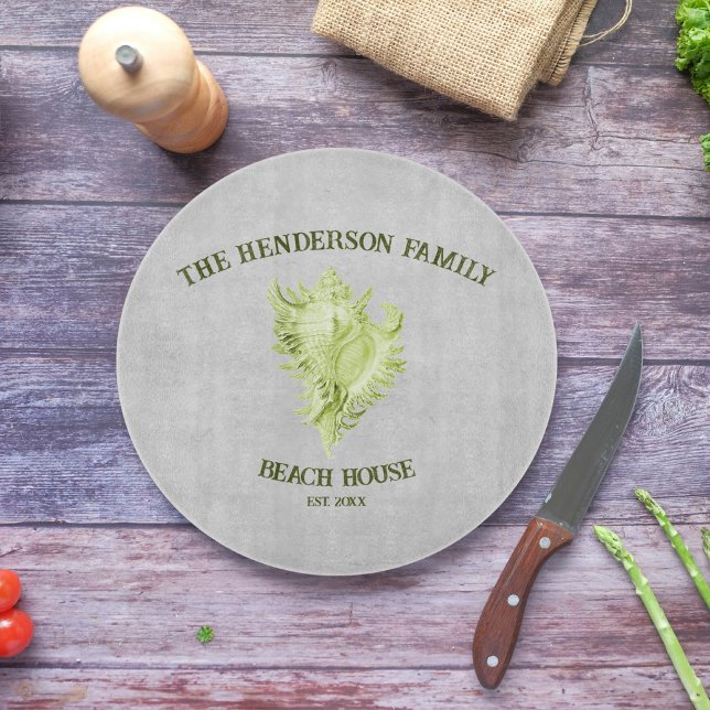 Snäcka för grönt Conch (Green Conch Shell Personalized Cutting Board)