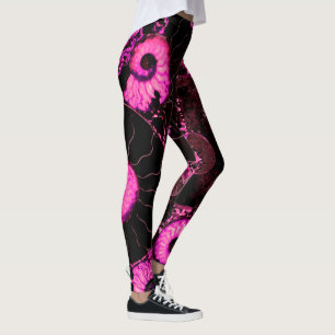 Snäcka för Nautilus rosa Leggings