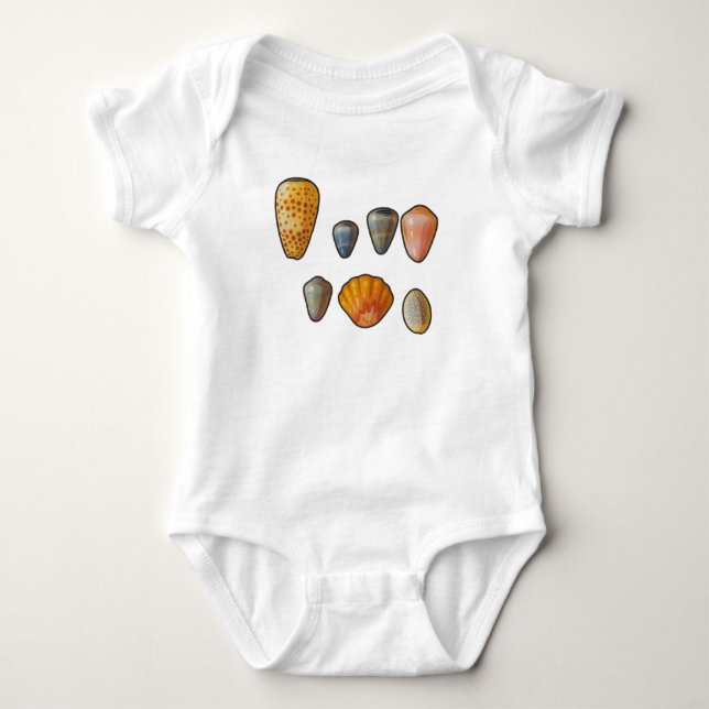 Snäcka Haul Baby Outfit T Shirt (Framsida)