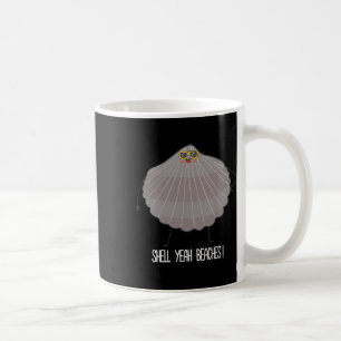 Snäcka Ja Beacher Funny Beach Snäcka Kaffemugg