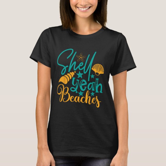 Snäcka Ja Beacher Summer T Shirt (Framsida)