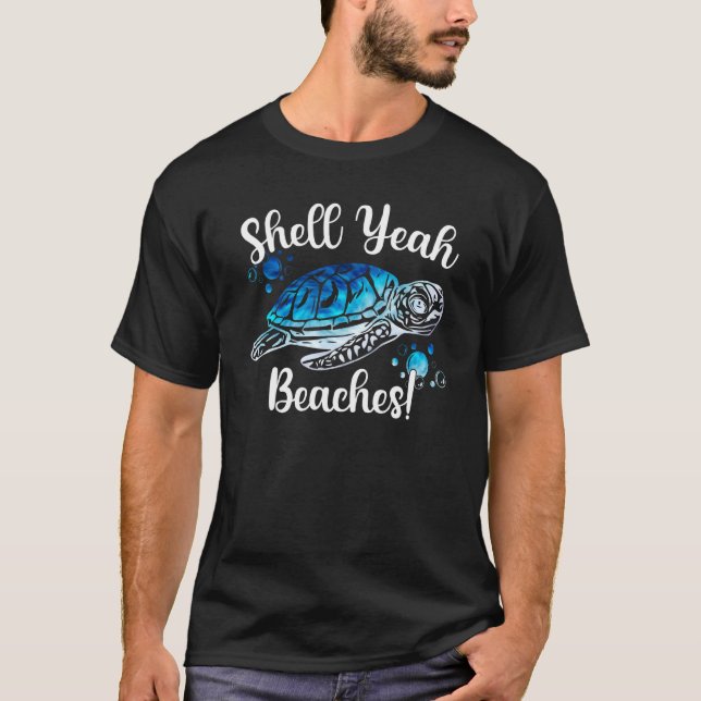 Snäcka Ja Beacher Tie Dye Turtle Snäcka Ja T Shirt (Framsida)