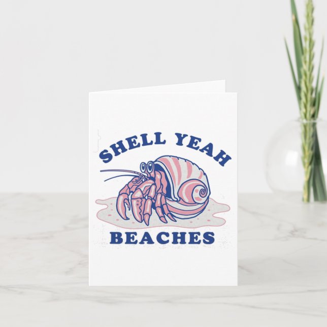 Snäcka Ja Beacher Vacation Summer Shirt Kort (Framsida)