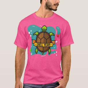 Snäcka Ja Cute Turtle Älskare Funny Turtle Gifts T Shirt