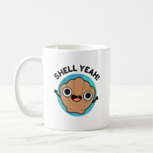 Snäcka Ja Funny Seashell Pun Kaffemugg