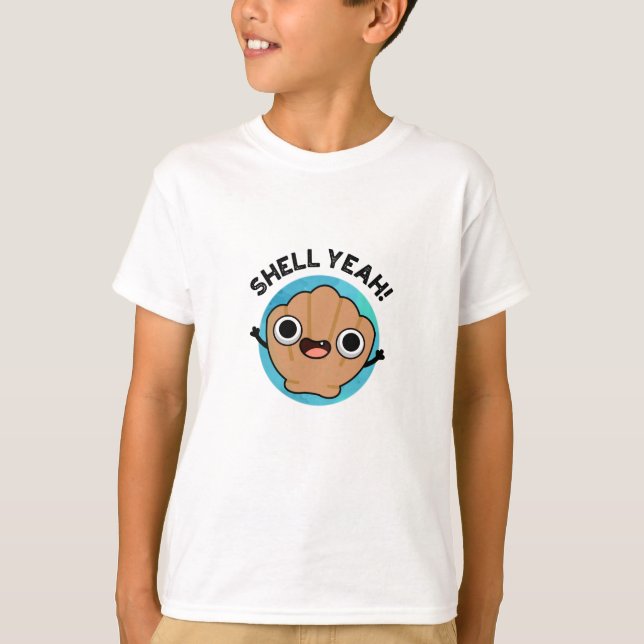 Snäcka Ja Funny Seashell Pun T Shirt (Framsida)