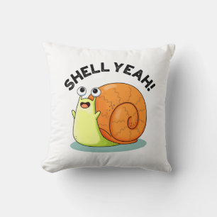 Snäcka Ja Funny Snigel Pun Kudde