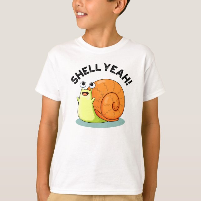 Snäcka Ja Funny Snigel Pun T Shirt (Framsida)