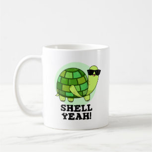 Snäcka Ja Funny Tortoise Pun Kaffemugg