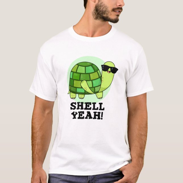 Snäcka Ja Funny Tortoise Pun T Shirt (Framsida)
