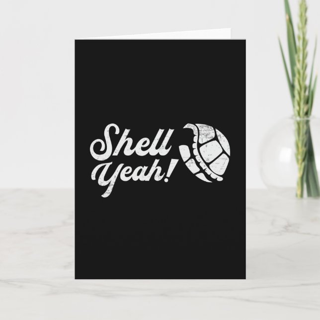 Snäcka Ja Turtle Älskare Turtles Ocean Funny Gift Kort (Framsida)