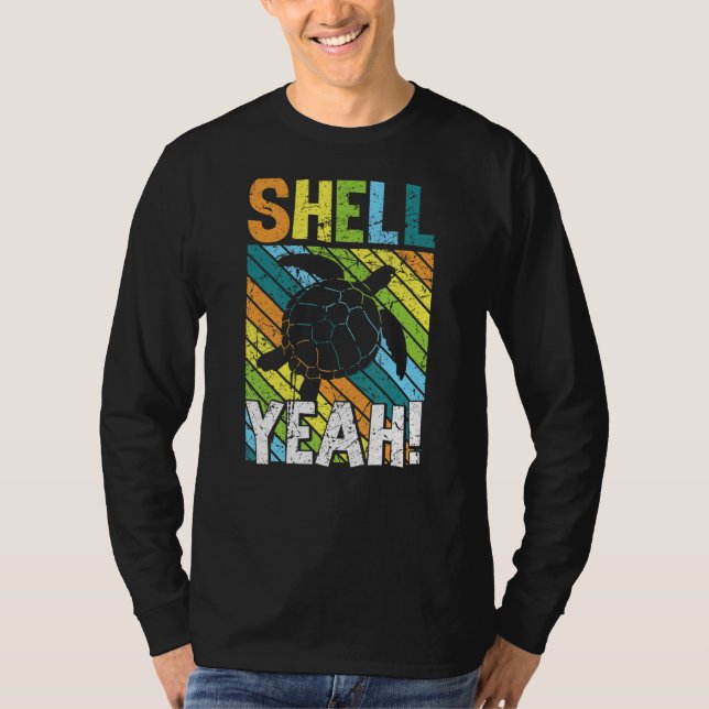 Snäcka Ja, Turtle Earth Day World Planet Day Vinta T Shirt (Framsida)