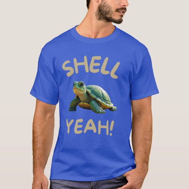SNÄCKA JEAH! TURTLE ÄLSKARE T SHIRT (Framsida)