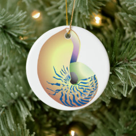 SNÄCKA JULGRANSPRYDNAD KERAMIK