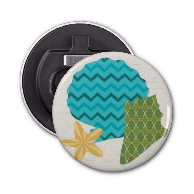 Snäcka Mönster II Flasköppnare (Framsidan)