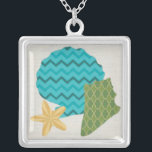 SNÄCKA MÖNSTER II SILVERPLÄTERAT HALSBAND<br><div class="desc">Havsliv</div>