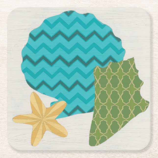 SNÄCKA MÖNSTER II UNDERLÄGG PAPPER KVADRAT (Framsidan)