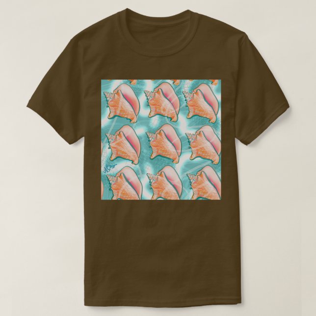 Snäcka Mönster T Shirt (Design framsida)
