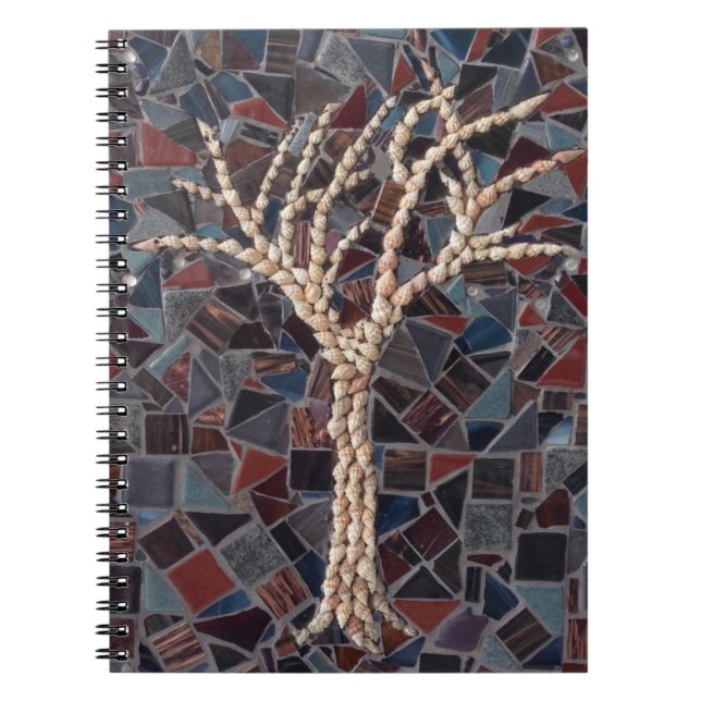 Snäcka Mosaic Träd Anteckningsbok (Framsidan)