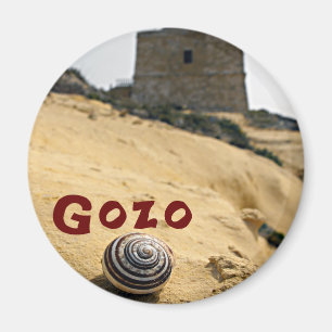Snäcka och torn, Gozo, Malta Magnet