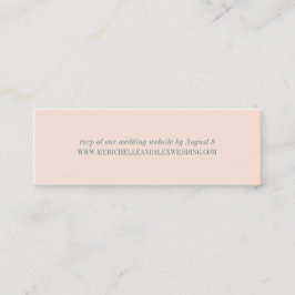 Snäcka Rosa Minimalist Bröllop webbplats OSA kort