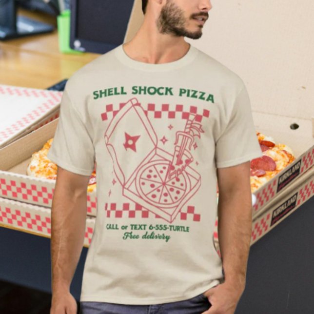 Snäcka Shock Pizza T Shirt (Skapare uppladdad)