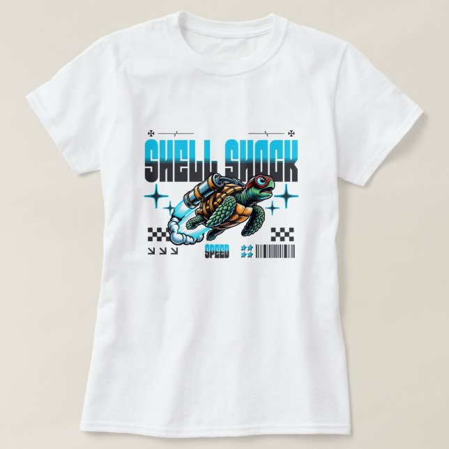 Snäcka Shock Turbo Turtle T-Shirt (Design framsida)