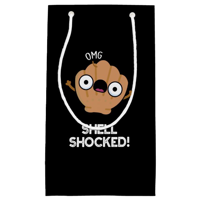 Snäcka Shocky Funny Seashell Pun Mörk BG (Framsidan)