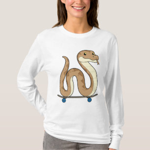 Snacka som Skater med Skateboard T Shirt