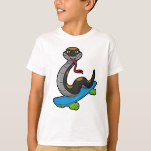 Snacka som Skater med Skateboard T Shirt