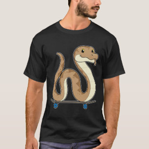 Snacka som Skater med Skateboard T Shirt