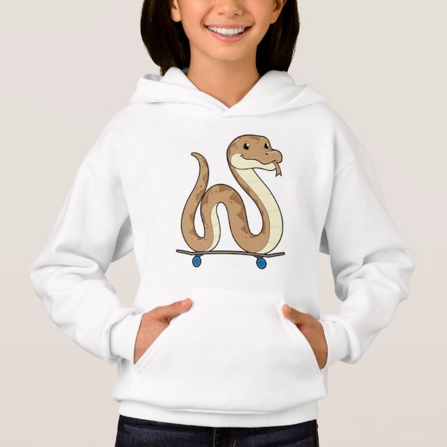 Snacka som Skater med Skateboard T Shirt (Framsida)