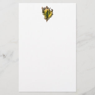 Snäcka Stationery i guld Brevpapper