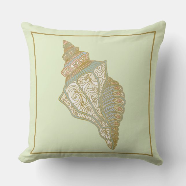 Snäcka vid havet - Snäckor vid havsviken Kudde (Framsida)