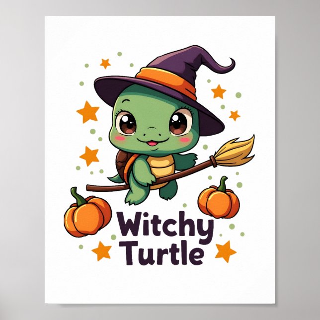 Snäcka Witch Turtle Poster (Framsidan)