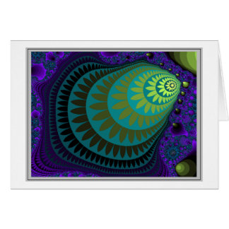 SNÄCKAFRACTAL: Ingen ram, ingen tanke Hälsningskort