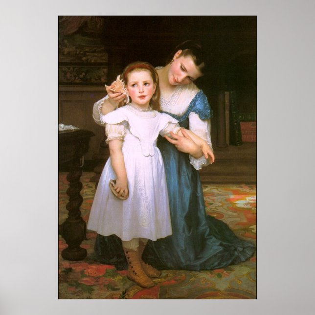 Snäckan av William Bouguereau Poster (Framsidan)