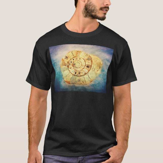 Snäckan - Fibonacci (Golden Spiral) i Natur T Shirt (Framsida)