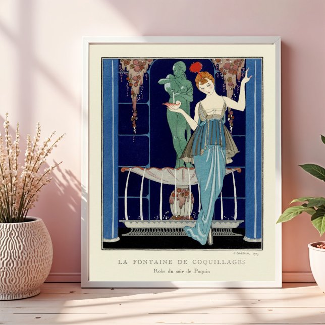 Snäckan Fontän av George Barbier Poster (Skapare uppladdad)
