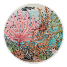 Snäckan för kustnära havskorallatshus under havsom knopp