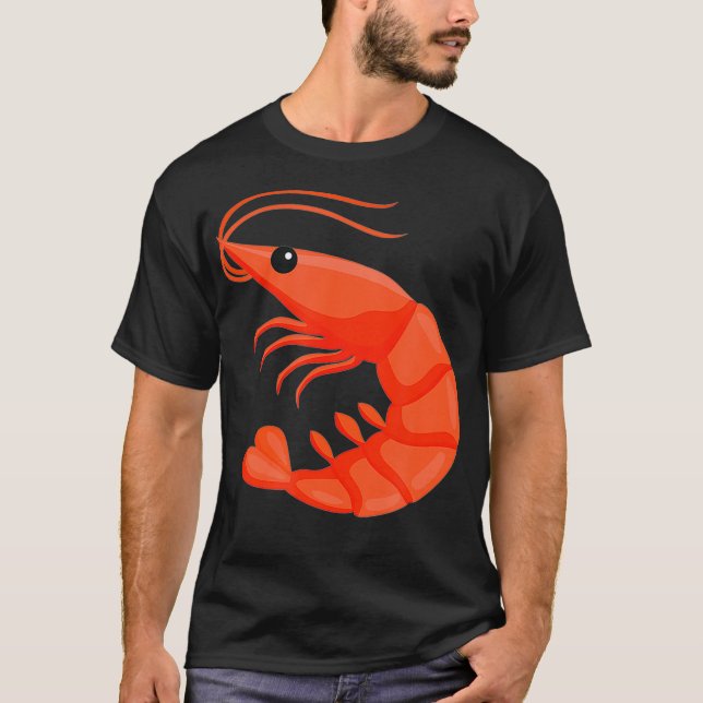 Snäckan för räka Costume Brine Prawn Lobster Crab T Shirt (Framsida)