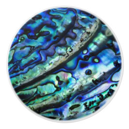 Snäckan Iridescent Abalone | Anpassningsbar Cerami Knopp