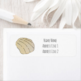 Snäckan KustClam Sea Returadress Etikett